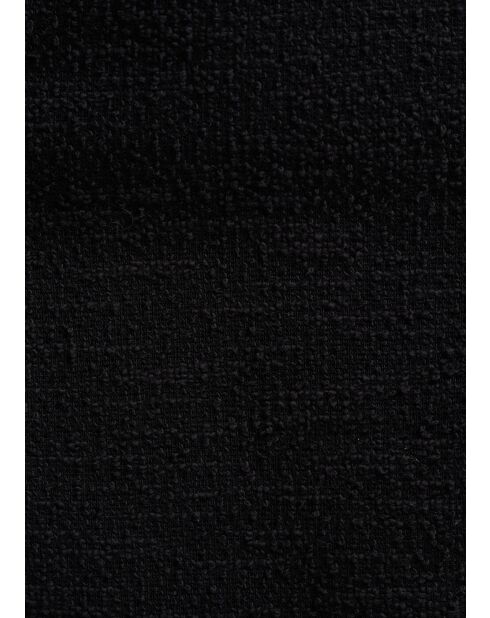 Pantalones anchos Sophia con solapa grande en jersey negro con hebilla