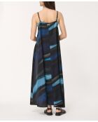 Bachira marineblaues Krawattenkleid