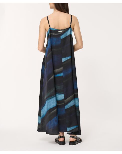 Bachira marineblaues Krawattenkleid