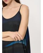 Bachira marineblaues Krawattenkleid