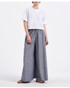 Pantalon jupe culotte en chambray de lin viscose Bade gitane
