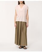 Lockeres T-Shirt aus Bora-Pulverleinen