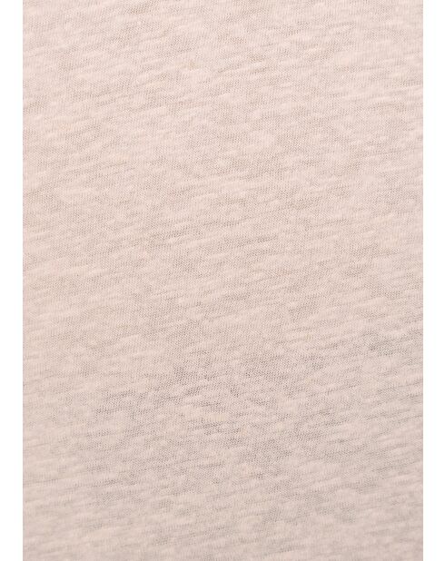 Lockeres T-Shirt aus Bora-Pulverleinen