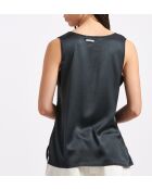 Tassilo ärmelloses schwarzes Satintop