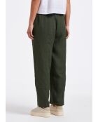 Khakifarbene 7/8-Leinenhose Bob