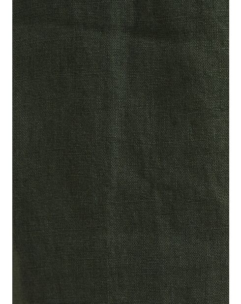 Khakifarbene 7/8-Leinenhose Bob