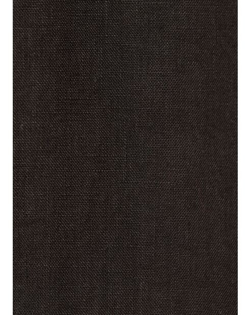 Langes schwarzes Leinenkleid Jordani