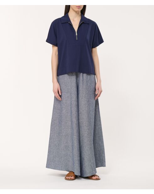 Pantalon jupe culotte en chambray Jade Denim