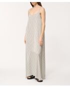 Abito lungo a righe bianco Off Bachira