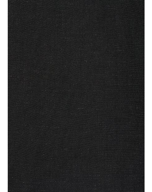 Jane langes Wickelkleid aus Leinenmischung, schwarz