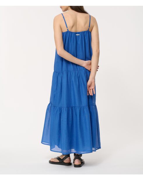 Jevika Bel Air Gestreiftes Maxikleid aus Baumwollchiffon