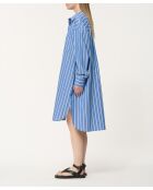 Joyce bel air gestreepte katoenen popeline hemdjurk