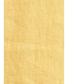 Bonita gelbes, mittellanges, ärmelloses, ausgestelltes Leinenkleid