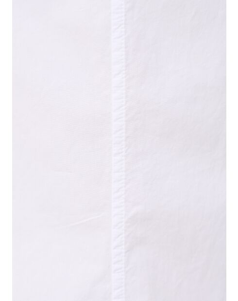 Witte broek van katoenen popeline met wijde pijpen Joan