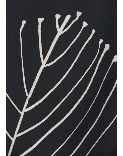 Jiro zwarte, rechte hemdjurk van katoenpopeline