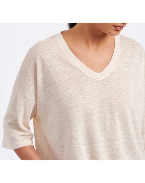 T-shirt Berlin in lino cipriato a maniche corte