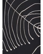 Ecru rechte jurk van katoenen popeline met Bunta-print