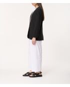 Zwart Jatza colbert van linnenmix