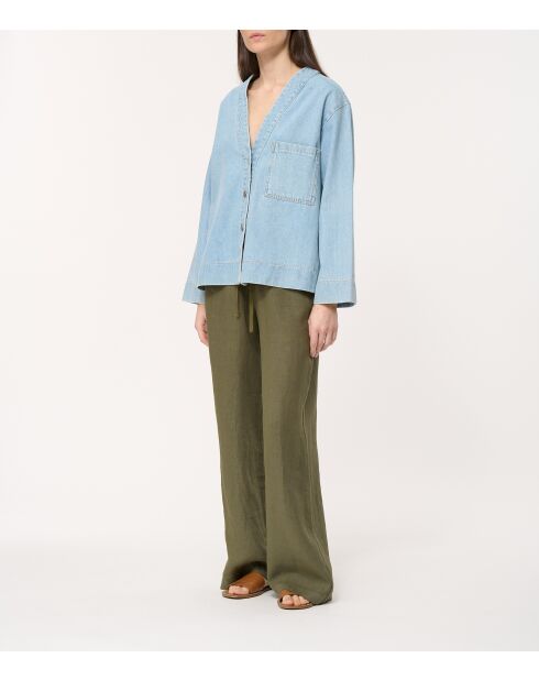 Jill Clear Oversize-Jeansjacke