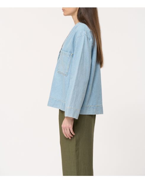 Jill Clear Oversize-Jeansjacke