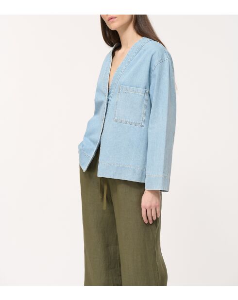 Jill Clear Oversize-Jeansjacke