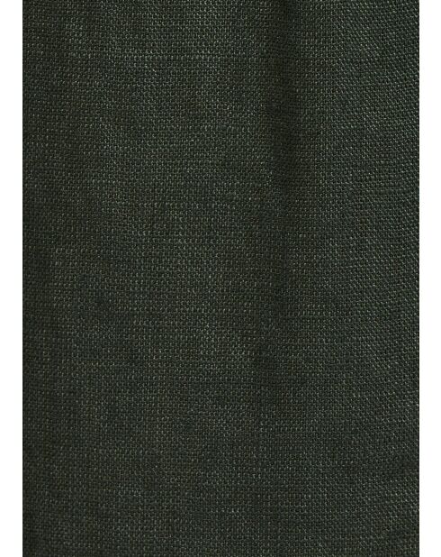 Khakifarbenes mehrlagiges Maxikleid Birmani aus Leinen