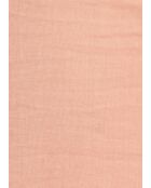 Tiriane sorbet - Oversized hemd van oudroze katoenvoile