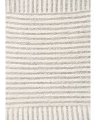 Grijze lichte grijze katoenen jas met wafelstrepen en wafelstrepen, losse pasvorm