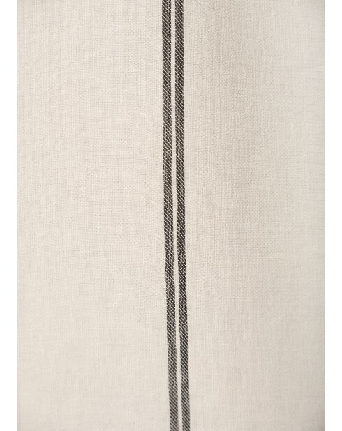 Judite ecru gestreepte katoenen hemdjurk