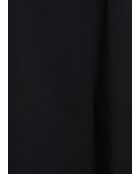 Bamory korte a-lijn jurk met mouwen in zwarte katoenen popeline