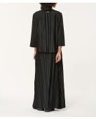 Schwarzes, locker sitzendes Oberteil aus Cadao aus Bi-Material