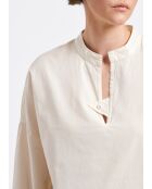 Bulot Coquillage Oversize-Langarmshirt aus Baumwolle in Ecru