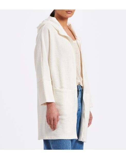 Cappotto sportivo in jersey riccio bianco Off Ube
