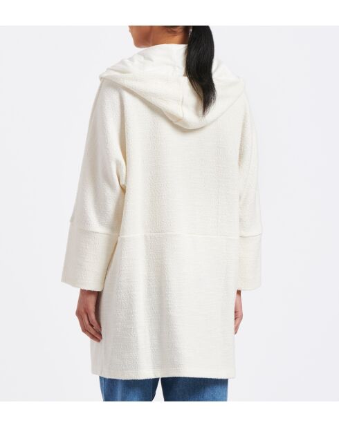 Cappotto sportivo in jersey riccio bianco Off Ube