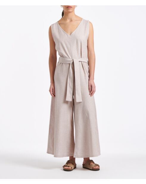 Tuta ampia senza maniche in chambray Banna Desert