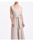 Tuta ampia senza maniche in chambray Banna Desert