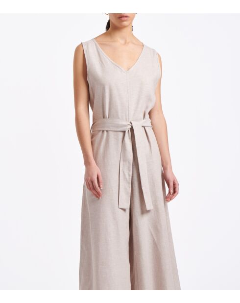 Tuta ampia senza maniche in chambray Banna Desert