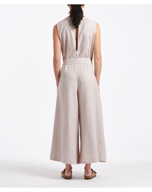 Tuta ampia senza maniche in chambray Banna Desert