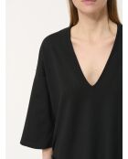 Juno schwarzes kurzes übergroßes Kleid