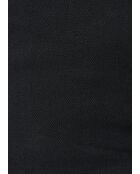 Jay zwarte katoenen gabardine jeans met wijde pijpen