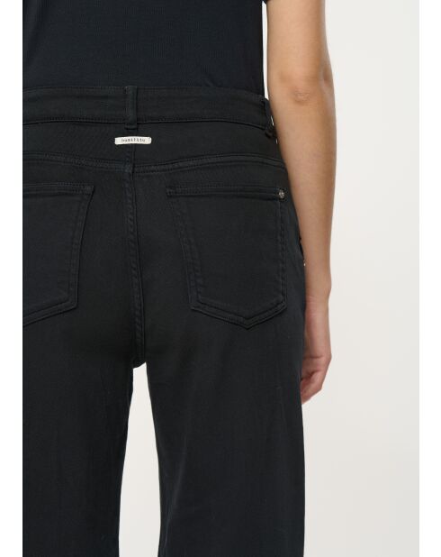 Jay Jeans aus Baumwollgabardine mit weitem Bein, schwarz