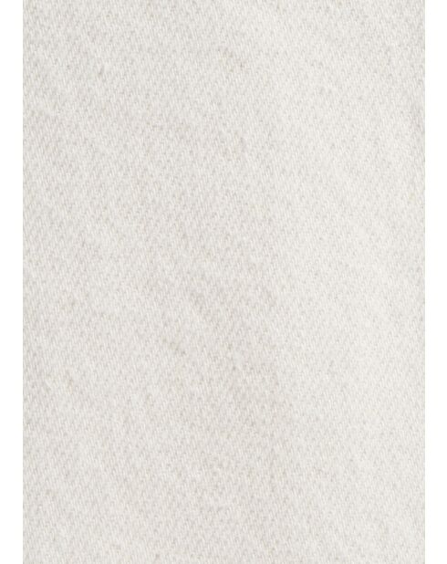 Bryce Coquillage lange rechte rok in ecru gabardine