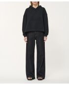 Felpa nera in felpa Jusko