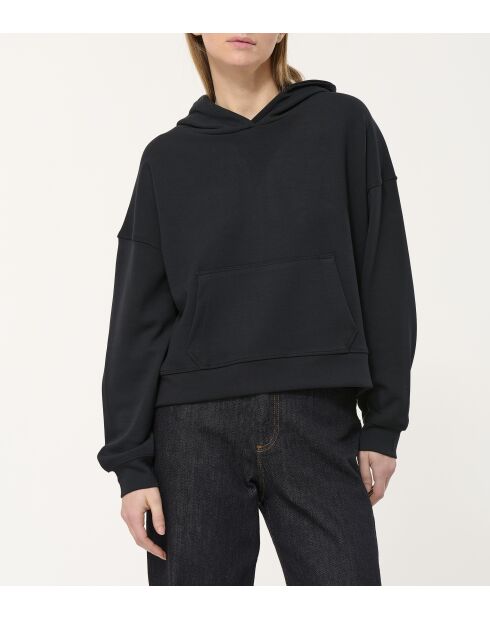 Felpa nera in felpa Jusko