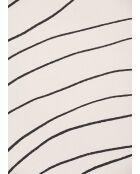 Übergroßes, ecrufarbenes Baumwollhemd mit Basma-Gemüseprint