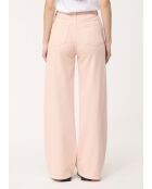 Vaqueros anchos de gabardina de algodón empolvado Jay