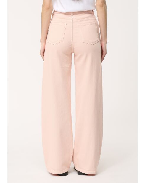 Jeans larghi in gabardine di cotone verniciato a polvere Jay