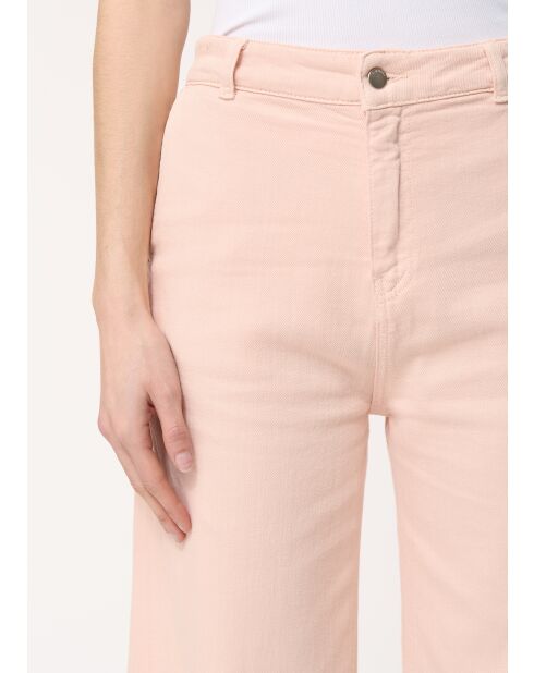 Jeans larghi in gabardine di cotone verniciato a polvere Jay