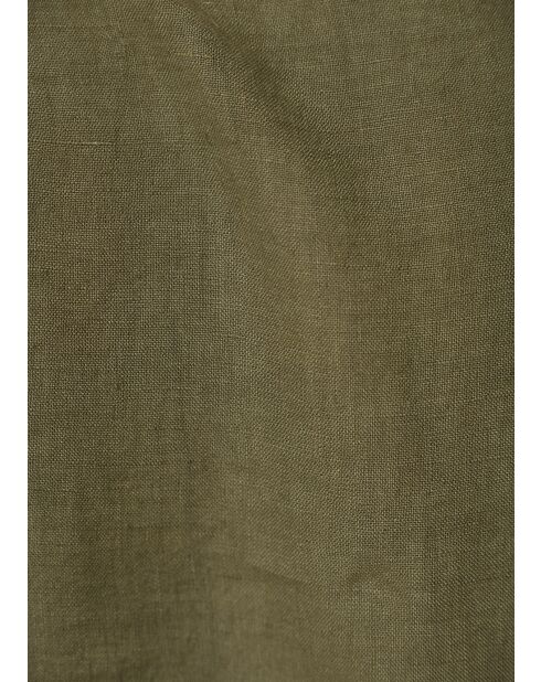 Jinx Kurzjacke aus Leinen im Arbeiterstil, khakifarben