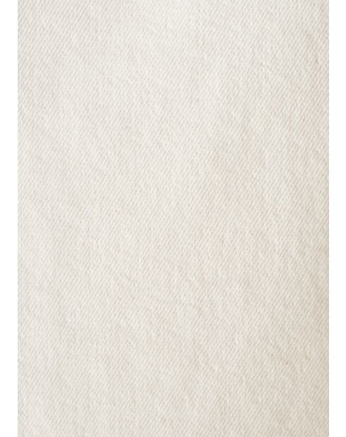 Ecrufarbene Boxy-Jacke Betty Coquillage aus Baumwollgabardine